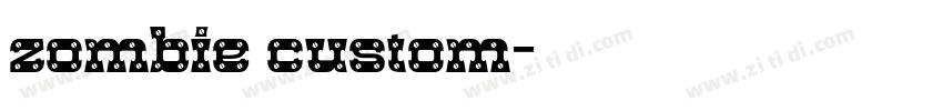 zombie custom字体转换